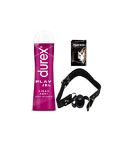 Durex Kiraz Aşkı 50 ml Jel + Siyah Deri Ağız Topu + Hediye