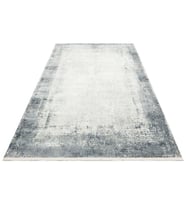 Makine Kaymaz Yıkanabilir Antrasit Eskitme Triko Salon Mutfak Halısı Koridor Halısı Yolluk 6 cream grey