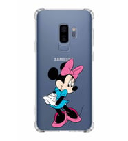Samsung Galaxy S9 Plus  Köşe Korumalı Antişok Kapak Minnie Mouse Tasarımlı Şeffaf  Kılıf