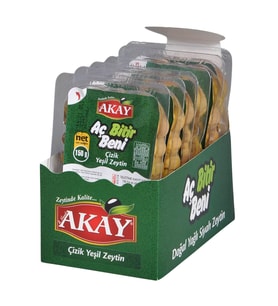 Akay Cizik Yesil Zeytin Ac Bitir 150 gr x 6 Adet
