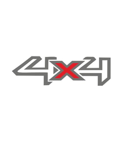 4X4 Off Road Oto Sticker - Araba Sticker - 4X4 Ölçüler 24.5X6.2