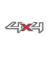 4X4 Off Road Oto Sticker - Araba Sticker - 4X4 Ölçüler 24.5X6.2