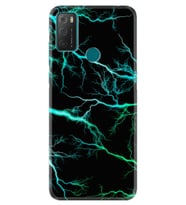 TCL 20E Kılıf Silikon Desen Green Thunder 1693