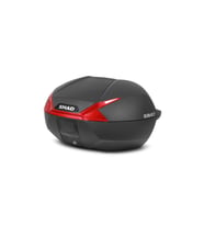 Motosiklet Kurye Arka Top Case Çanta Kırmızı Reflektör Kilitli Shad Motor Çantası Bagaj Hacim 47 lt
