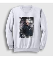 Presmono Unisex Beyaz Geralt Of Rivia Dizi Witcher Sweatshirt 321153tt (Beyaz)