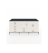 Kronos Konsol 6 Raflı 6 Çekmeceli 5 Kapaklı 220x59x99 Antrasit-Aytaşı/Aytaşı