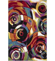 Eliana Home Baskılı, Yıkanabilir Kaymaz Taban Salon Halısı LNA0532 100x150 cm (Kırmızı)