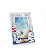 River World Seri A Çerçeve Resim Ahşap Marin