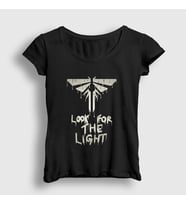 Presmono Kadın Beyaz Look For The Light The Last Of Us T-Shirt 522879tt (Siyah)