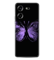 Tecno Pova 5 Kılıf Resimli Desenli Silikon Platinium Series Black Butterfly 1879