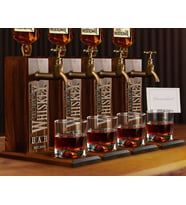 BK Gift Bar & Pub & Meyhanelere Özel Kabartma İsimli 4 Adet Musluklu Doğal Ahşap İçki Standı-6