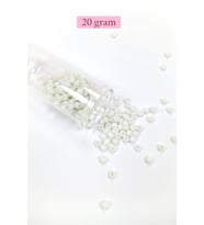 Dökme Cam Kum Boncuk Büyük Boy (6/0) 4 mm - 20 Gram - Beyaz - BNC075
