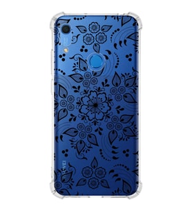 Huawei Y6s  Köşe Korumalı Antişok Kapak Nostalji Desen Tasarımlı Şeffaf  Kılıf