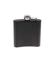Siyah 9 oz Çelik Cep İçki Kanyak Matarası