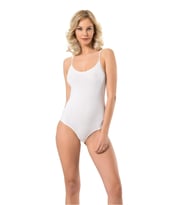 Namaldı Kadın Likralı İp Askılı Kancalı Body 261 - 3 Adet  (Beyaz)