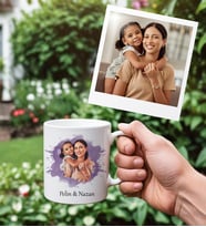 İsme Özel Anne - Çocuk Temalı Fotoğraflı Kupa Bardak