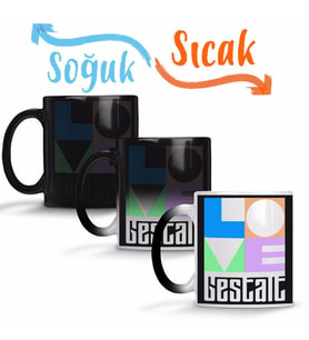 Love Gestalt Sihirli Kupa Bardak Porselen