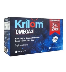 Krilom Omega-3 50 Yumuşak Kapsül - 3 Al 2 Öde