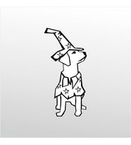 Folyo Sticker Tatlı Köpek 90 cm uzunluk (Karışık)
