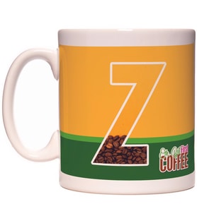 Z Harfi Ok But First Coffee Kafein Kahve Tasarım  Harfli Kupa Bardak