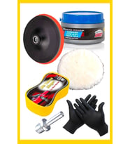 Moonshop Polisaj Ped Temizleme Fırçası Çizik Onarıcı Ped Çizik Onarıcı İlaç Jel Set..