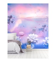 Dreamwall  Çiçek Desenli Silinebilir Yırtılmaz Sağlıklı Tekstil Duvar Kağıdı (Çok Renkli)