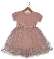 Kız Çocuk Brodeli Tül Elbise BGL-ST04441