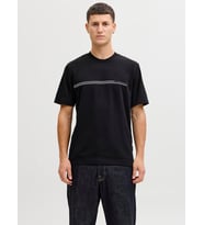 JCOFUSION CHEST BRAND TEE SS CREW NOOS Black