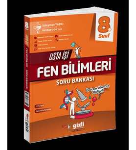 Gizli Yayınları 8. Sınıf Fen Bilimleri Usta İşi Soru Bankası (Kavram Haritası Hediyeli)