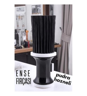 Pudra Hazneli Fırçası Saç Temizleme Fırçası - Berber Temizlik Fırçası- Kuaför Berber Malzemesi