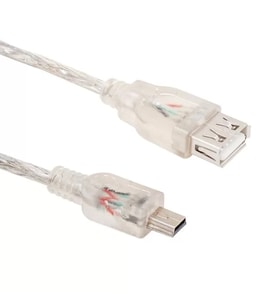 Usb 5 Pin Erkek-Usb Dişi 1 Metre Kablo
