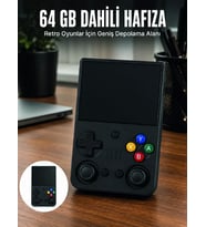 aşınabilir Retro El Oyun Konsolu 64GB Hafızalı IPS Ekranlı Oyun Cihazı