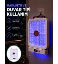 Şarjlı UV Işıklı Sinek Öldürücü Cihaz Beyaz Elektrikli Sivrisinek Yok Edici