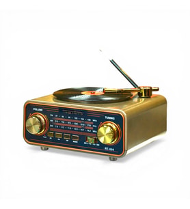 Nostaljik Trend Radyo,Plakçalar Görünüm Bluetooth Nostalji Radyo