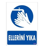 Pvc Levha quot;Ellerini Yıkaquot; 25*35 cm