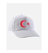 Ay Yıldız Baskılı Şapka - Ay Yıldızlı Şapka (Standart)