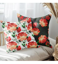 eJOYA Gül Tasarımlı 2'li Yastık İçi Ve Kırlent Kılıfı 45cm 113579