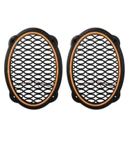 Poke PK-5052 Oval Hoparlör Kapağı Turuncu LED Sabit (2'Li Paket)