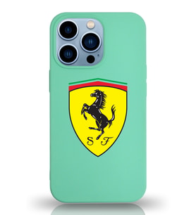 Apple iPhone 13 Pro Max  Lansman Kılıf Ferrari Tasarımlı Altı Kapalı İçi Kadife Kaplı  Kapak (Şeffaf)