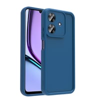 Realme Note 60 Kılıf Kamera Korumalı Kalın Kenarlı Viera Silikon Case (Koyu Yeşil)