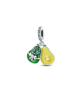 Fubena Avokado Eş Sallantılı Gümüş Charm