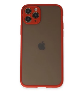 iPhone 11 Pro Kılıf Montreal Silikon Kapak - Kırmızı