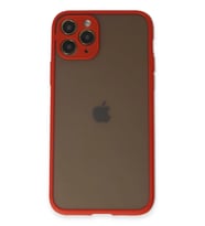 iPhone 11 Pro Kılıf Montreal Silikon Kapak - Kırmızı