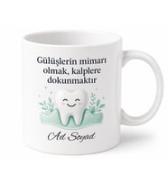 Diş Hekimi Dolgu Sağlıklı Diş Eti Beyaz Gülüş Kupa Bardak Hediye