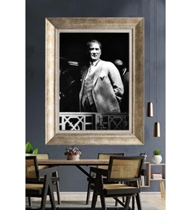 Gümüş Çerçeveli Atatürk Tablo za164