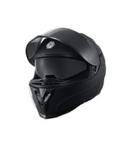 Motosiklet Double Vizörlü Full Face Kask Ce Motor Kaskı Mat Black Edition
