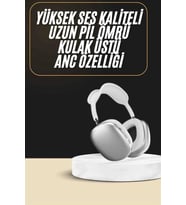 2025 Model Kulak Üstü Kablosuz Bluetooth Kulaklık Gürültü Azalta Uzun Pil