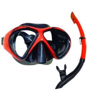 Diving Dalış Maskesi Snorkel Yetişkin - 51711-Kirmizi (Lisinya)