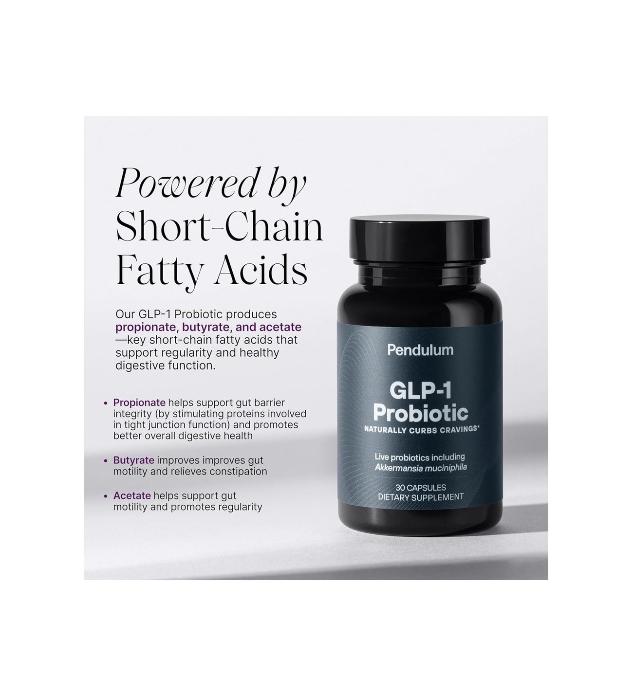 pendulum glp-1 probiotic Pendulum GLP-1 Probiotic – Relieves GLP-1 Digestive Issues Like Bloating,  Constipation & Diarrhea Improves Regularity & Gut Health with Akkermansia &  Other Strains (30 Capsules)