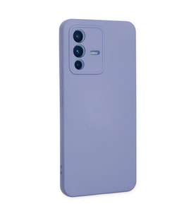 Vivo V23 5g Kılıf Nano İçi Kadife Silikon - Lila